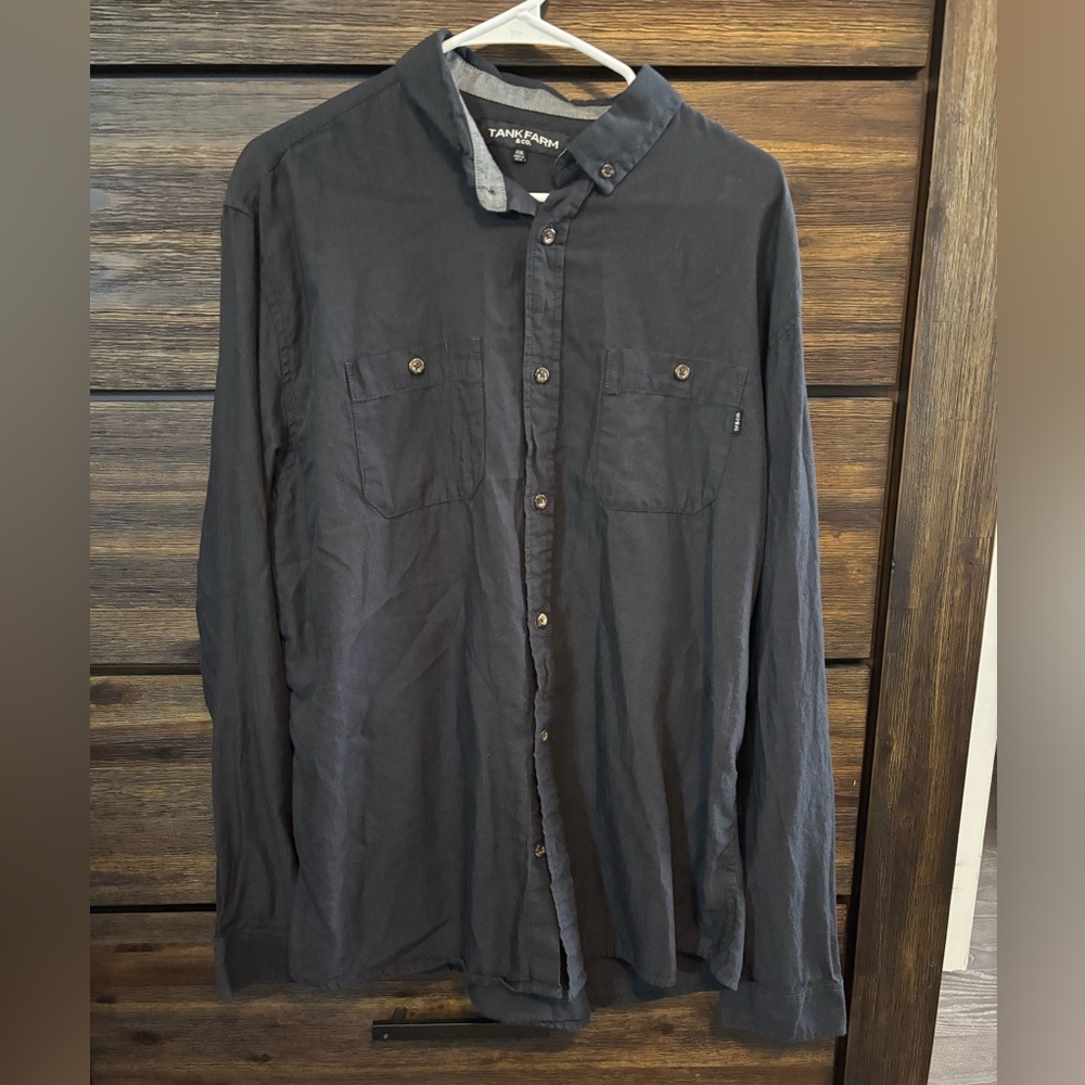 Tank Farm gray Button-Up Shirt